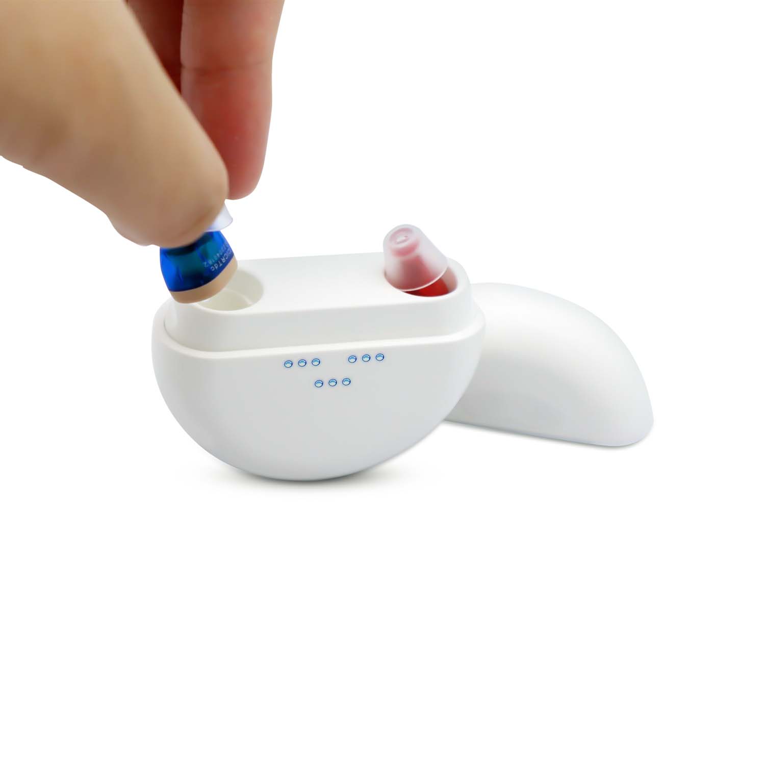 CHOSGO K419R Rechargeable Digital Mini CIC Hearing Aids | Invisible OTC FDA-Registered (Pair)