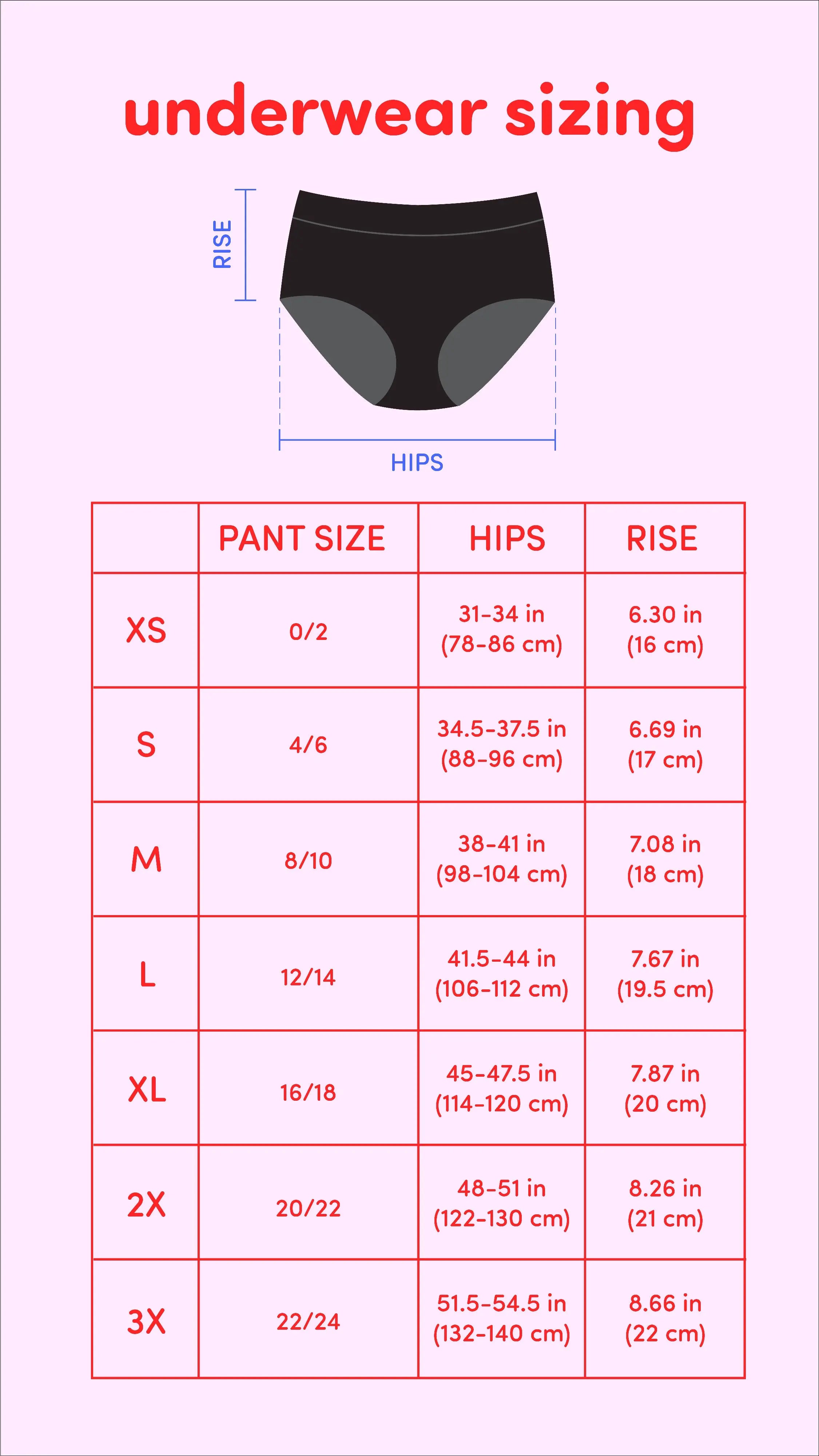 3 Pack Period Underwear