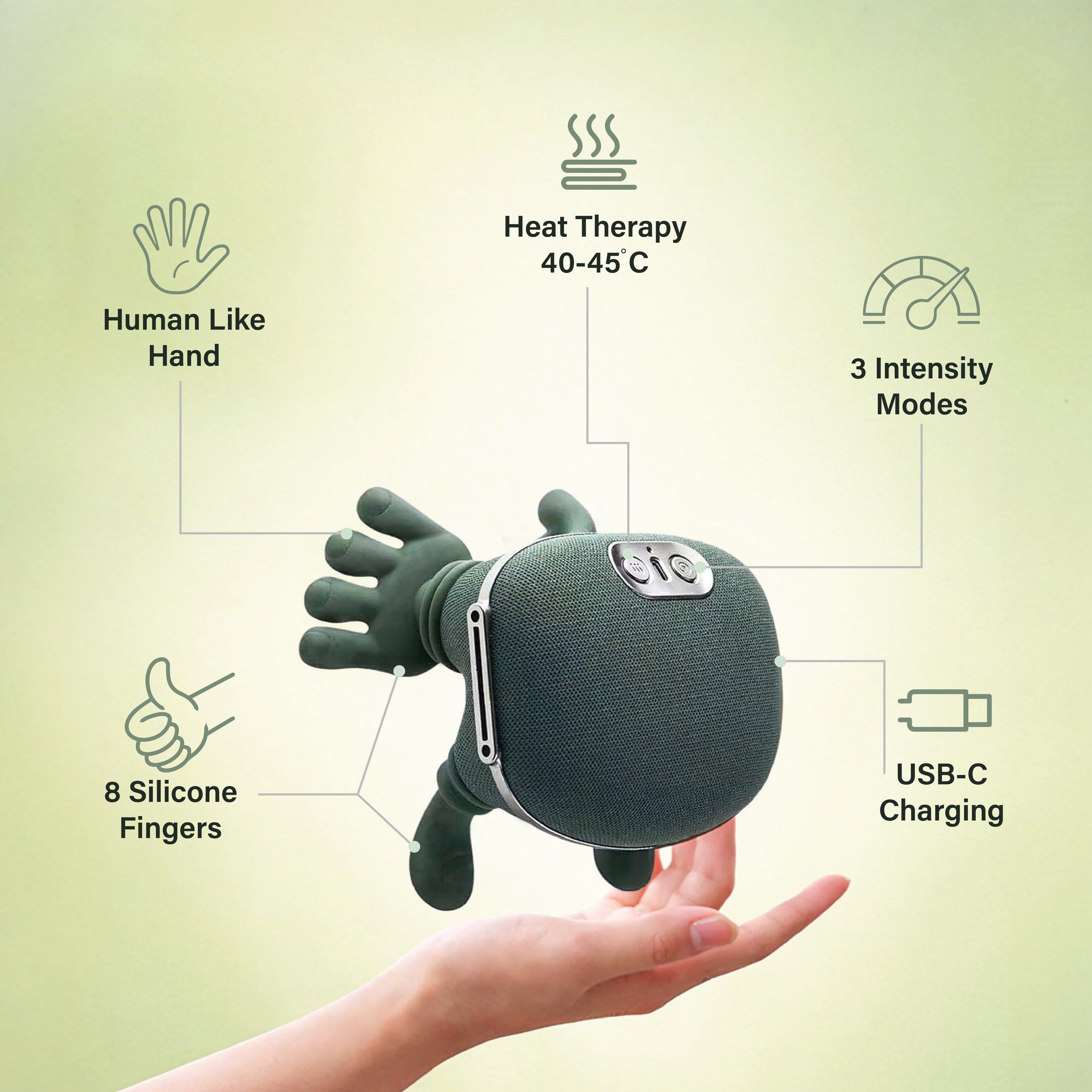 Bionic 4D Neck & Shoulder Massager with Heat – Cordless Deep Kneading Electric Massager (2026 Upgraded Version)
