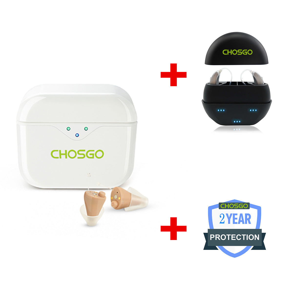 SmartR Pro Smallest Rechargeable OTC CIC Hearing Aids with AI Noise Reduction