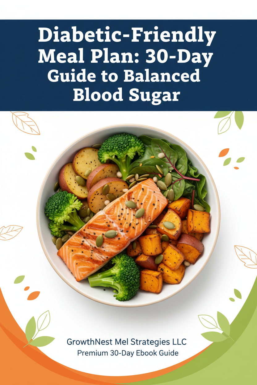 30-Day Diabetic-Friendly Meal Plan (GrowthNest Wellness Series)