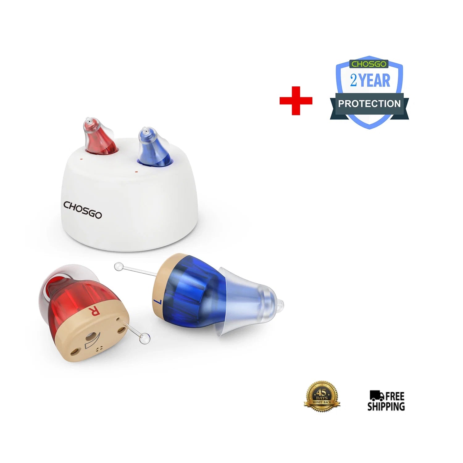 K19R OTC Hearing Aids with 2-Year Protection Plan | CHOSGO
