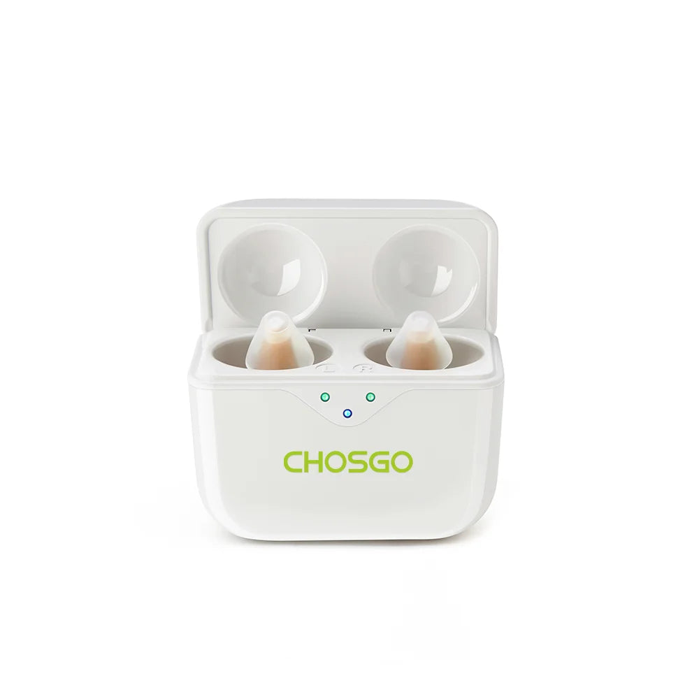 SmartR Pro Smallest Rechargeable OTC CIC Hearing Aids with AI Noise Reduction