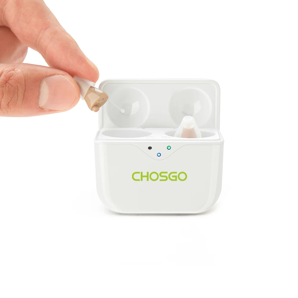 CHOSGO SmartR Smallest OTC Hearing Aids + 2-Year Protection Plan