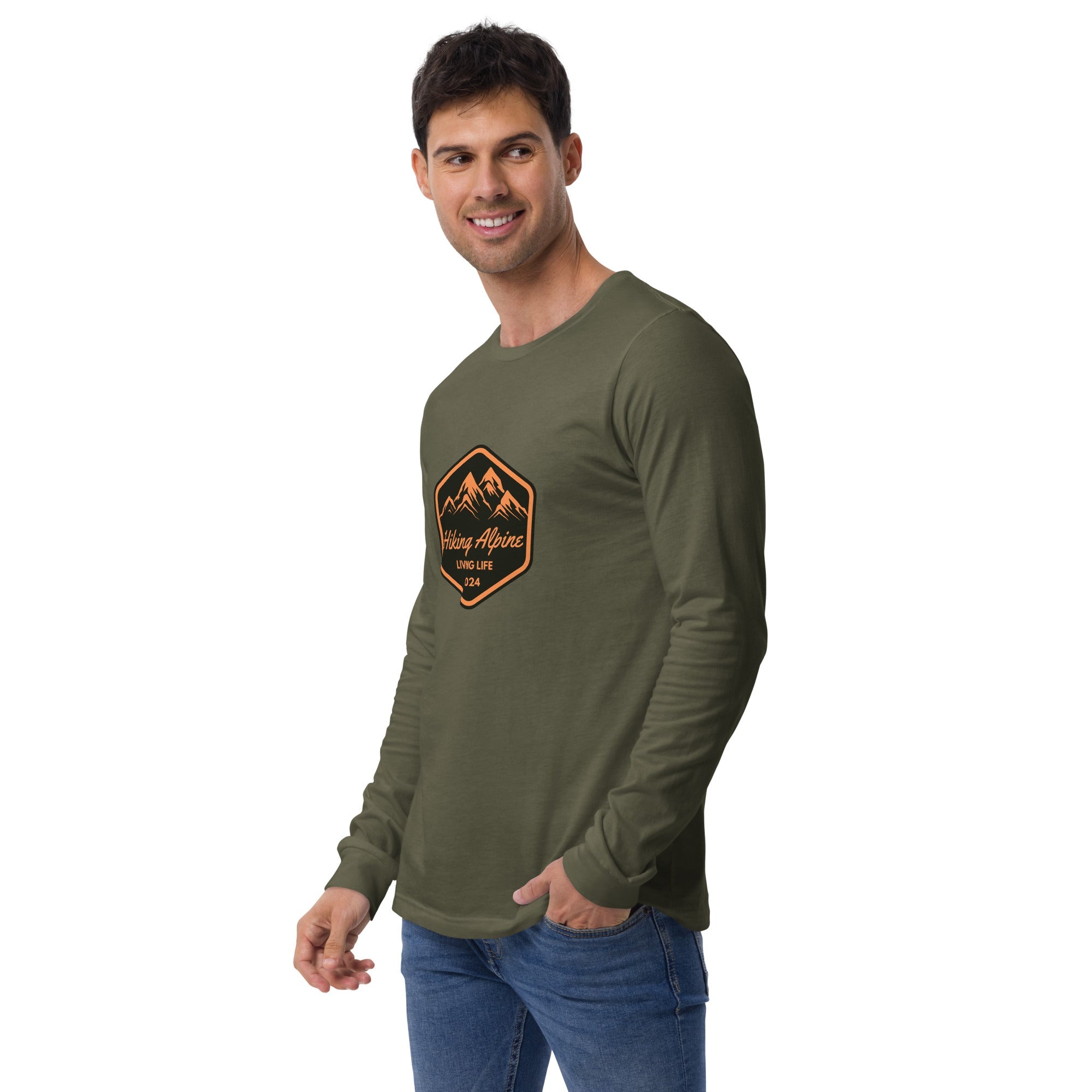 Hiking Alpine Live Life Unisex Long Sleeve Tee