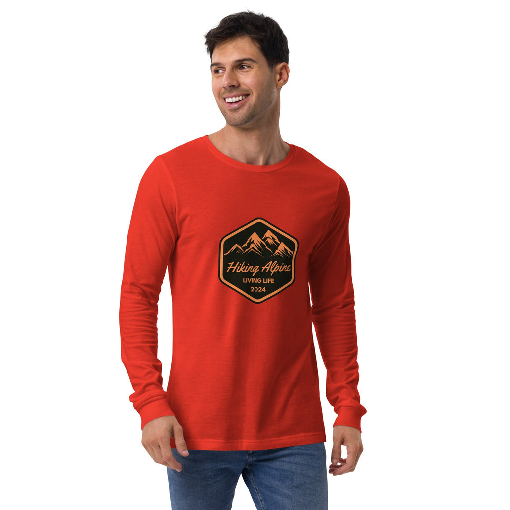 Hiking Alpine Live Life Unisex Long Sleeve Tee